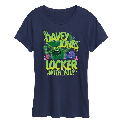 Women's - Spongebob Squarepants - Spongebob: The Search For Squarepants To Davey Jones Locker Short Sleeve Graphic T-Shirt