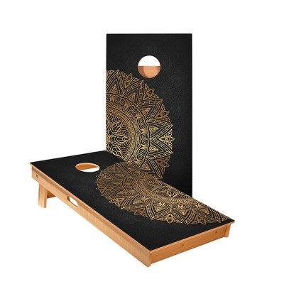 Skip's Garage | Golden Mandala Cornhole Boards - ACA Star Series