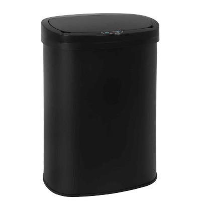 FDW Kitchen Trash Can with Lid, 13 Gallon Automatic Garbage Can for Bathroom Bedroom Home Office 50 Liter Touch Free Stainless Steel Waste Bin