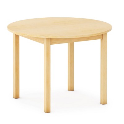 Guidecraft EdQ Toddler Table- Natural: Round Wooden Activity Table for Kids, 30" Diameter | Toddler Desk for Playroom, Daycare & Preschool