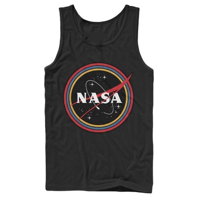 Men's NASA Galaxy In Rainbow Circles Tank Top