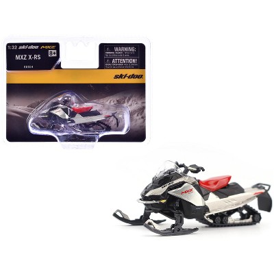 Ski-Doo MXZ X-RS Snowmobile Spartan Red and Gray Metallic 1/32 Diecast Model by BRP Models