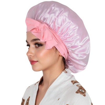 Anna-Kaci Silk Bonnet for Sleeping Satin Lined Hair Bonnet with Long Tie Band for Women Curly Hair