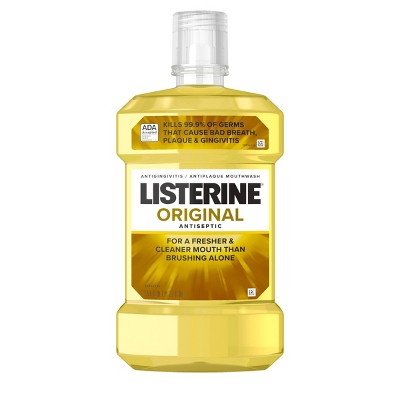 Listerine Antiseptic Oral Care Mouthwash, Original, 1.5L