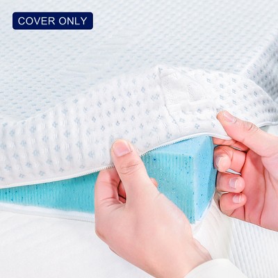 Subrtex 2 Inch Removable Cooling Mattress Topper Cover