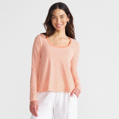 Lands' End Women's Power Performance Long Sleeve Scoopneck Tee