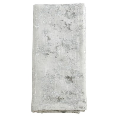 Saro Lifestyle Foil Print Cloth Table Napkins (Set of 4)