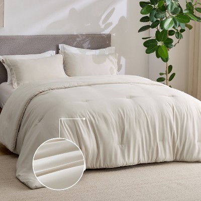 Cozy Comfort by Bedsure-Solid Print Lightweight Prewashed 80GSM Comforter Set