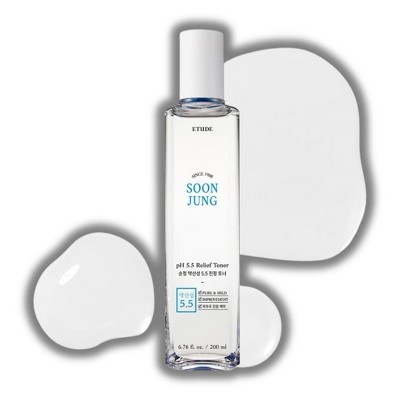 ETUDE - Soon Jung pH 5.5 Relief Toner | Skin Care Solution | Low PH Toner for Sensitive Skin | Non-Comedogenic - (6.76 oz)