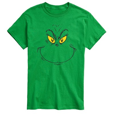 Men's - Dr. Seuss - The Grinch Resting Grinch Face Short Sleeve Graphic T-Shirt