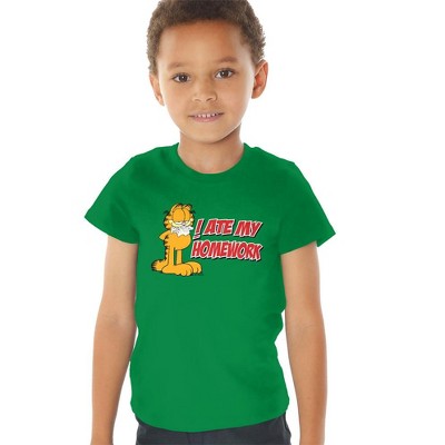 Toddler Boys' Garfield I Ate My Homework T-Shirt Kelly Green