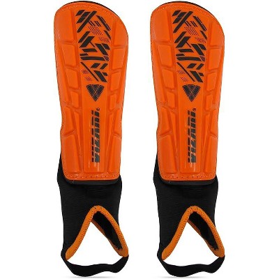 Vizari Malaga Soccer Shin Guards - Breathable & Lightweight Soccer Shin Pads with Ankle Protection - Reduces Shocks & Injuries - Adults, Youth & Kids Soccer Shin Guards with Non-Slip Adjustable Strap