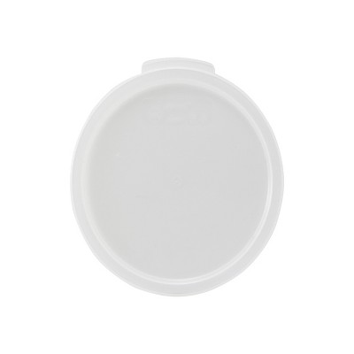 Winco Cover for Round Storage Container, White, Polypropylene, Fits 6 and 8-Quart