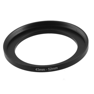 Unique Bargains Metal Aluminum Durable Lightweight Camera Stepping Rings Black 1 Pc