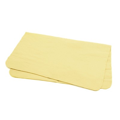 Unique Bargains Absorbent Synthetic Drying Chamois Towel Car Auto Wash Cleaning Cloth 17"x12.6"x0.08" Yellow