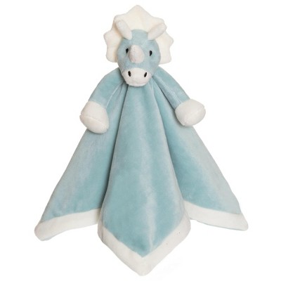 TriAction Toys Teddykompaniet Plush Baby Blanket | Blue Dino
