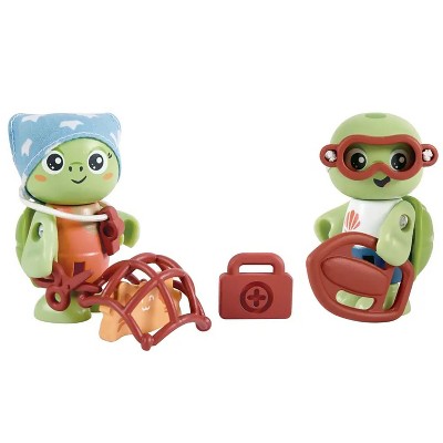 Hape: Kayl & Wai Set - 2 Turtle Articulated Toy Figurines,3+