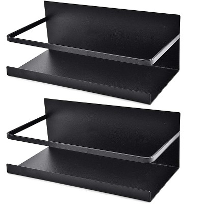 KOVOT Set of 2 Magnetic Spice Racks For Kitchen, Refrigerator, Washing Machine Or Microwave Oven. Organizer Shelf for Spices Jars & Containers