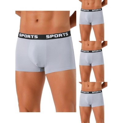 INSPIRE CHIC Men's 4 Pack Lightweight Short Leg Stretch Underwear Boxer Briefs