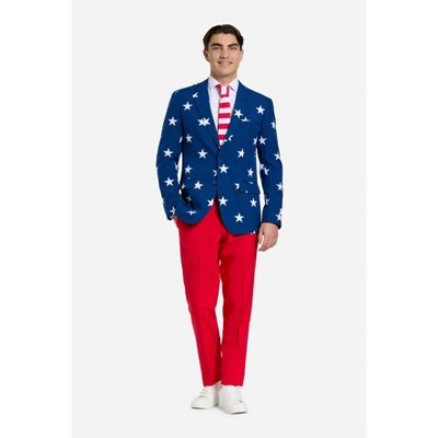 OppoSuits Men's USA Suits - Stars And Stripes - America Outfit