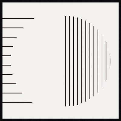 41" x 41" Modern Statement Stripes I by The Creative Bunch Studio: Hardwood Frame, Abstract Lithograph - Amanti Art