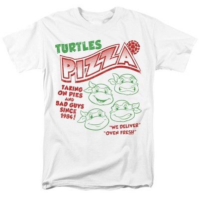 Teenage Mutant Ninja Turtles Pizza Adult T Shirt, White