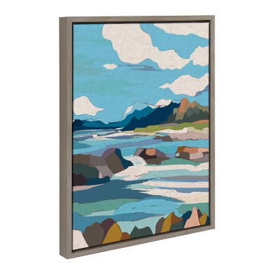 18" x 24" Sylvie Brienz Framed Canvas by Nikita Jariwala - Kate & Laurel All Things Decor