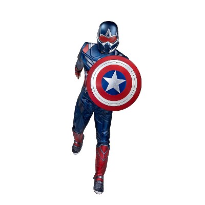 Jazwares Marvel Men's Captain America 24" Shield Halloween Costume Hand Held Props - Red