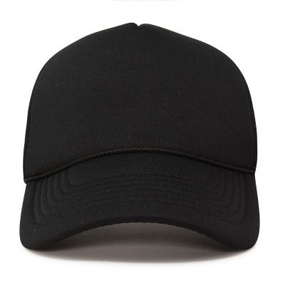 Dalix Solid Trucker Hat Summer Mesh Cap