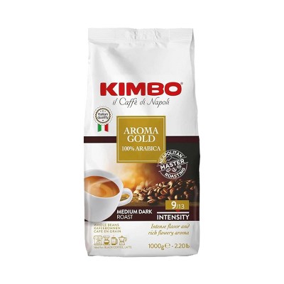 Kimbo Aroma Gold - Whole Bean Coffee 2.2lb Bag