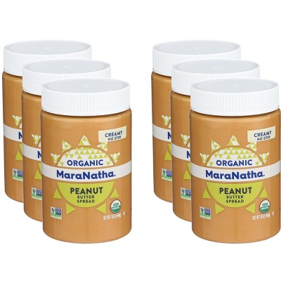 Maranatha Organic Peanut Butter No Stir Creamy - Case of 6 - 16 oz