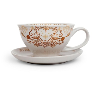Silver Buffalo Harry Potter Grim 12-Ounce Ceramic Teacup and Saucer Set
