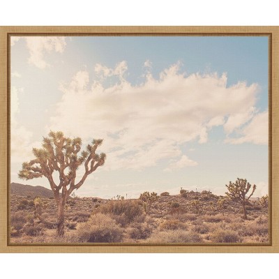 Amanti Art Sunshine and Joshua Trees by Myan Soffia Framed Canvas Wall Art