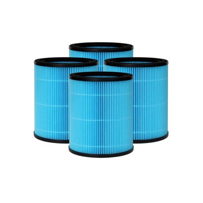 Nispira AP0601 2-in-1 True HEPA Filter Replacement for AirTok Air Purifier AP0601-RF | Remove Particle Size down to 0.1 microns | 4 Packs