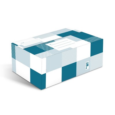 Scotch Plaid Designer Mailing Box Blue