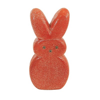 Bethany Lowe 6.0 Inch Peeps Orange Bunny Easter Figurine , Spring Decoration Licensed (1PC)
