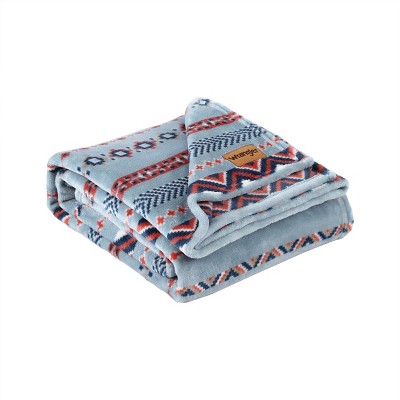 50"x70" Diamond Trail Reversible Throw Blanket - Wrangler