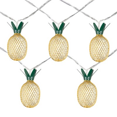 Northlight LED Pineapple Christmas String Light Set - 3' Clear Wire - 10ct