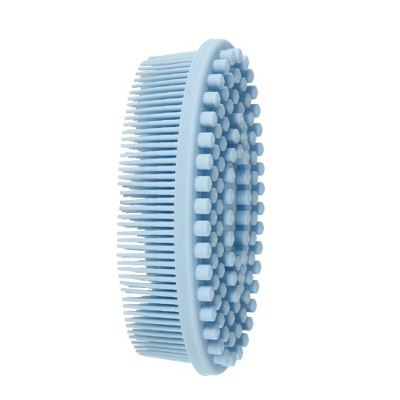 Unique Bargains Shower Silicone 2 in 1 Body Scrubber 1 Pc