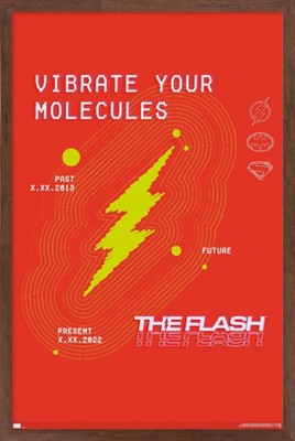 Trends International DC Comics Movie The Flash - Vibrate Your Molecules Framed Wall Poster Prints