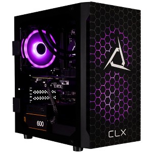 CLX SET Gaming PC TGMSETRTA3702BM - AMD Ryzen 7 7700X 4.5GHz 8-Core, 32GB DDR5, GeForce RTX 4060 8GB, 1TB NVMe M.2 SSD, 2TB HDD, WiFi, Win 11 - 1 of 4