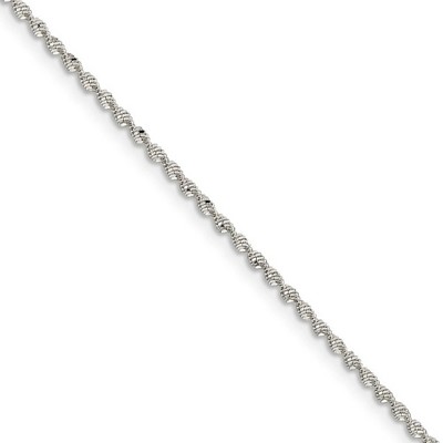 Black Bow Jewelry 1.65mm Sterling Silver Twisted Herringbone Chain Necklace