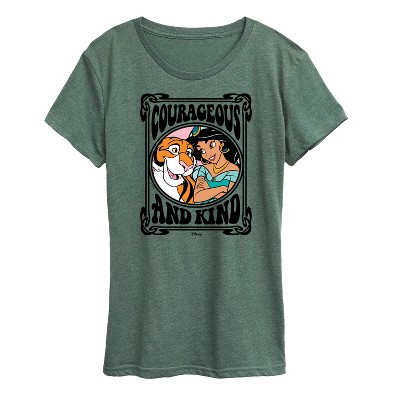 Women's - Disney Princess - Jasmine Rajah Courageous and Kind Short Sleeve Graphic T-Shirt