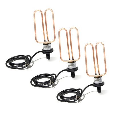 Farm Innovators Outdoor Universal Livestock Water Tank Heater Copper Element Drain Plug De-Icer, Fits All Tanks