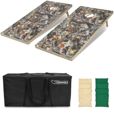 GoSports Tough Toss All Weather Cornhole Outdoor Game - 2 Regulation Size Boards, 8 Bean Bags, and Carry Case