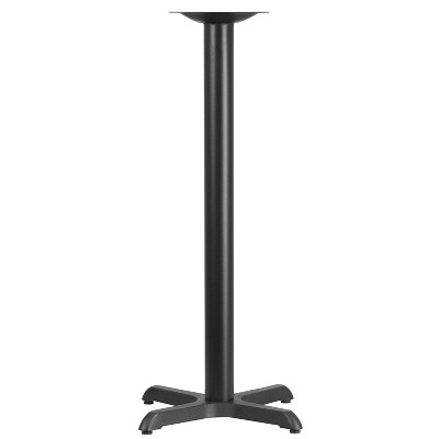 Flash Furniture 22'' x 22'' Restaurant Table X-Base with 3'' Dia. Bar Height Column