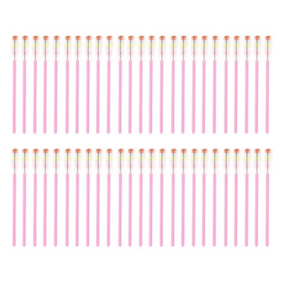 Unique Bargains Disposable Colorful Eyelash Brush 50 Pcs
