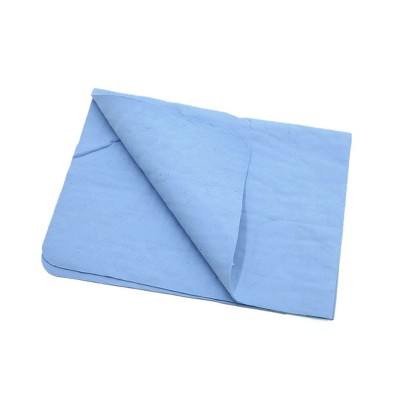 Unique Bargains Synthetic Chamois Auto Car Care Dry Washing Cloth Clean Towel Blue