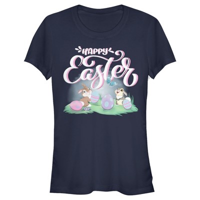 Juniors Womens Bambi Happy Easter Thumper T-Shirt