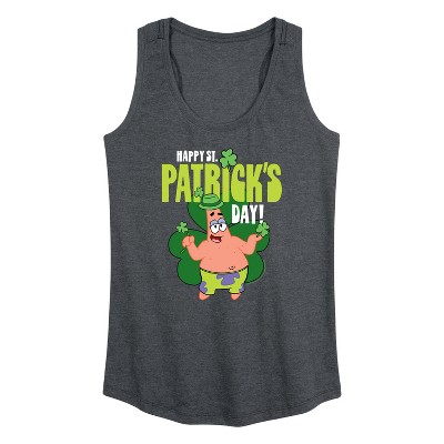 Women's - SpongeBob Squarepants - Happy St Patricks Day Graphic Racerback Tank